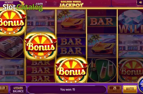 Скрин9. Golden Wheel Jackpot слот