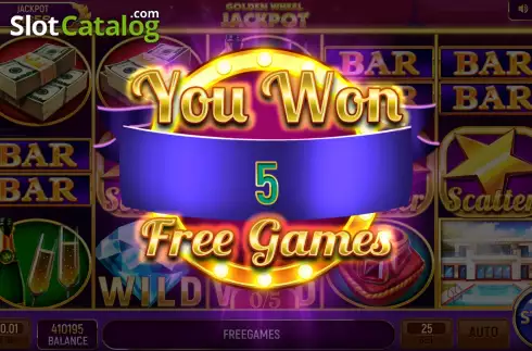 Скрин5. Golden Wheel Jackpot слот