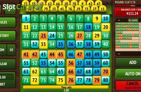 Скрин6. Keno Draw (InBet Games) слот