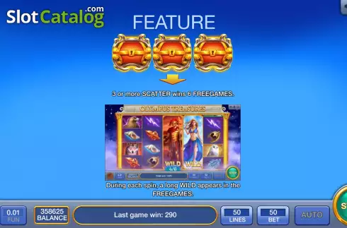 Скрин7. Olympus Treasure (InBet Games) слот