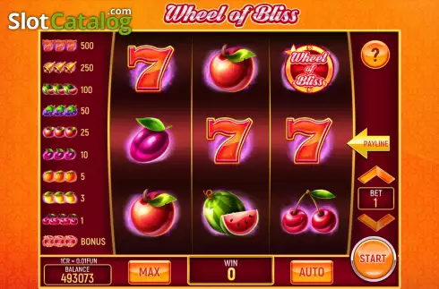 Скрин2. Wheel of Bliss (3x3) слот