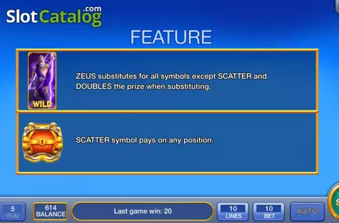 Скрин6. Zeus Legends слот