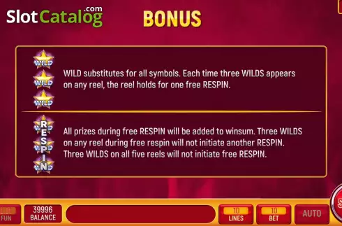 Скрин7. Burning Stars (InBet Games) слот