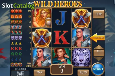 Скрин2. Wild Heroes 3x3 слот