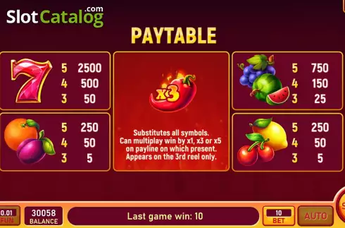 Скрин7. Red Chilli Luck слот