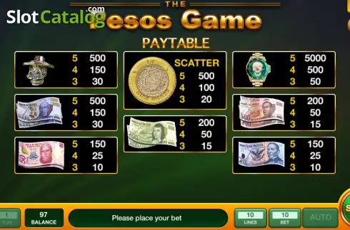 Скрин7. The Pesos Game слот