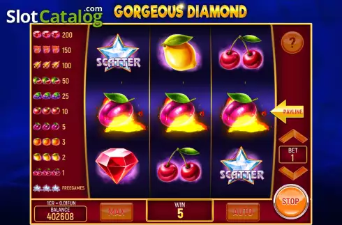 Скрин4. Gorgeous Diamond (3x3) слот