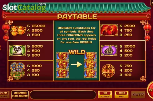 Скрин6. Extra Wild Dragon слот