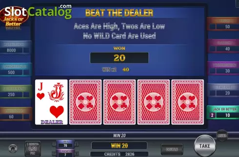 Скрин5. Poker 7 Jacks or Better слот