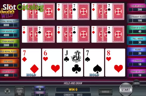 Скрин4. Poker 7 Bonus Deuces Wild слот