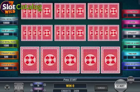 Скрин2. Poker 7 Joker Wild слот