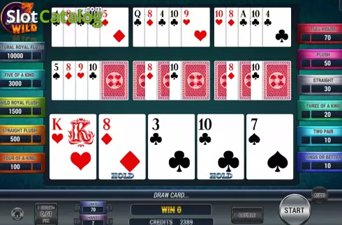 Скрин4. Poker 7 Joker Wild слот