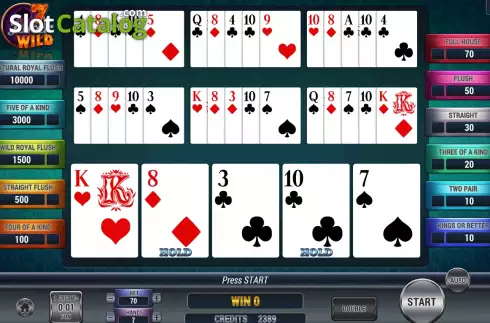 Скрин5. Poker 7 Joker Wild слот