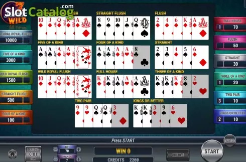 Скрин9. Poker 7 Joker Wild слот
