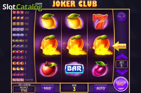 Скрин4. Joker Club (3x3) слот