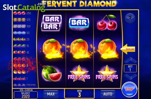 Скрин5. Fervent Diamond (3x3) слот
