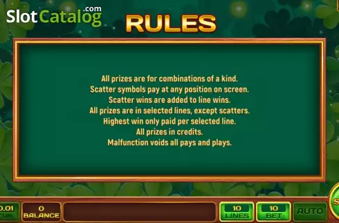 Скрин8. The Irish Game слот