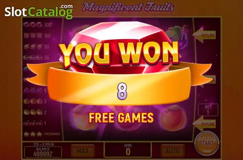 Скрин5. Magnificent Fruits (3x3) слот