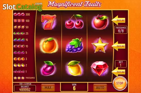 Скрин6. Magnificent Fruits (3x3) слот