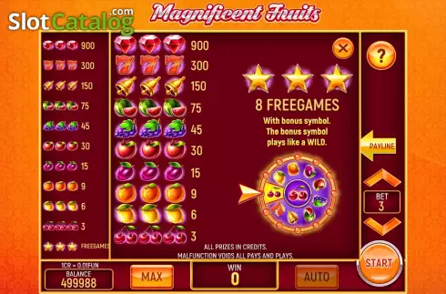 Скрин9. Magnificent Fruits (3x3) слот