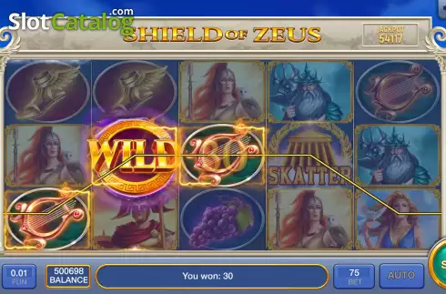 Скрин4. Shield of Zeus слот