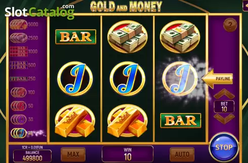 Скрин3. Gold and Money (Pull Tabs) слот