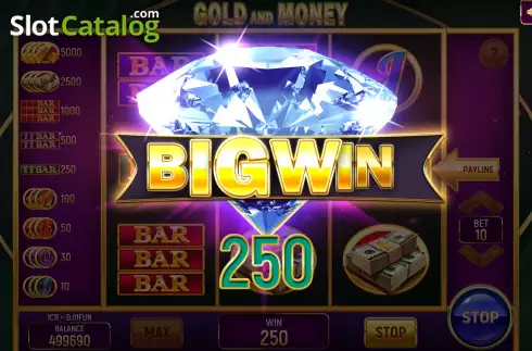Скрин5. Gold and Money (Pull Tabs) слот