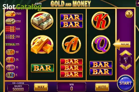 Скрин2. Gold and Money (3x3) слот