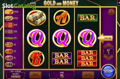 Скрин4. Gold and Money (3x3) слот