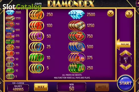 Скрин6. Diamondex (3x3) слот