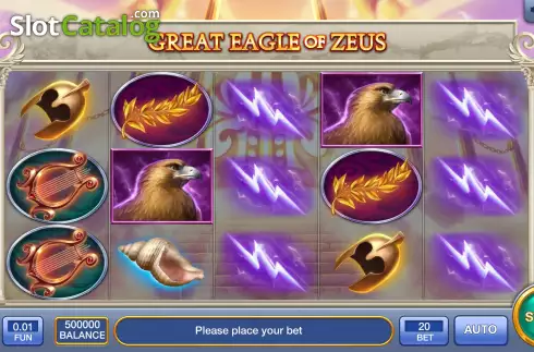 Скрин2. Great Eagle of Zeus слот