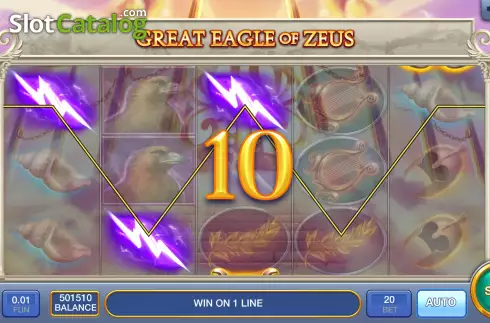Скрин3. Great Eagle of Zeus слот