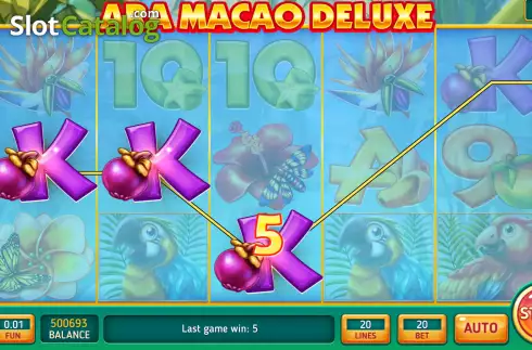 Скрин3. Ara Macao Deluxe слот