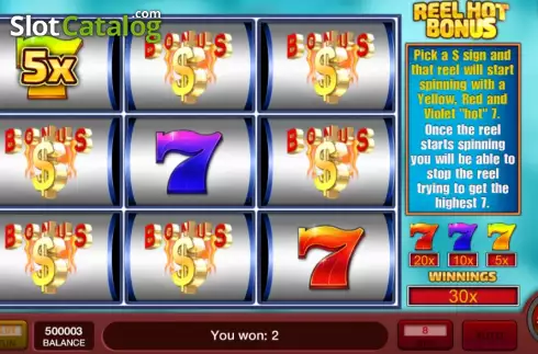 Скрин7. Reel Hot Bonus слот