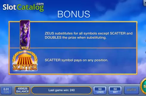 Скрин6. Fiery Zeus слот