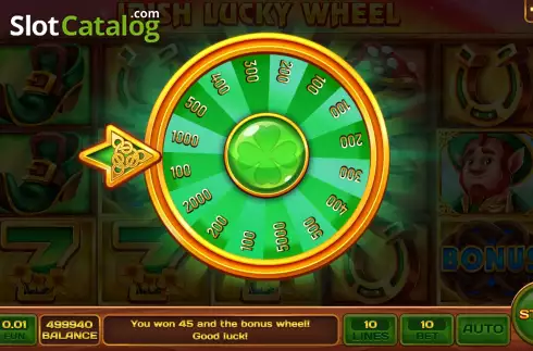 Скрин5. Irish Lucky Wheel слот