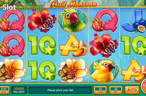 Скрин2. Fruit Monsun слот