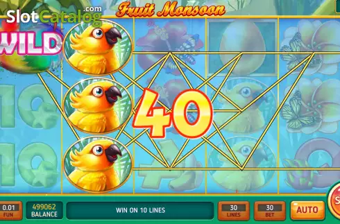 Скрин3. Fruit Monsun слот
