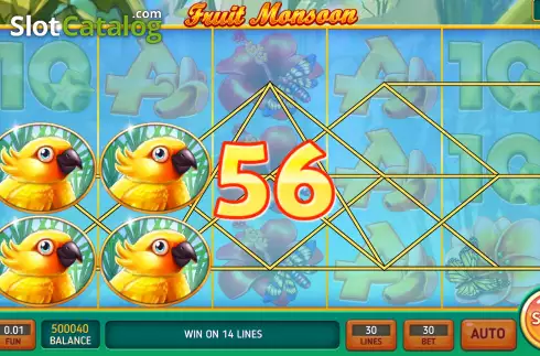 Скрин4. Fruit Monsun слот