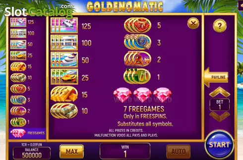 Скрин6. Goldenomatic (3x3) слот