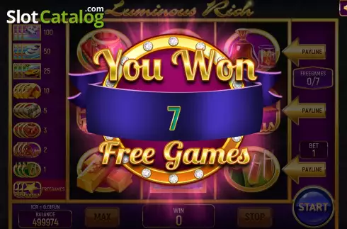 Скрин5. Luminous Rich (Pull Tabs) слот