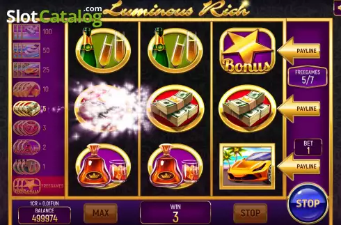 Скрин7. Luminous Rich (Pull Tabs) слот