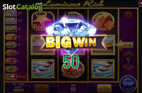 Скрин4. Luminous Rich (3x3) слот