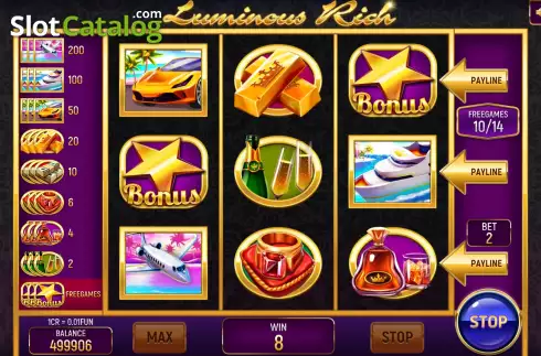 Скрин6. Luminous Rich (3x3) слот