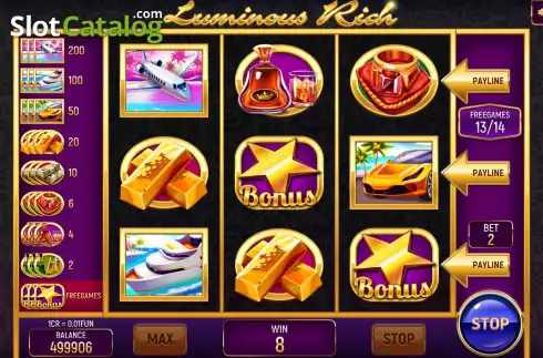 Скрин7. Luminous Rich (3x3) слот