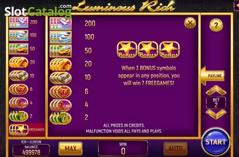 Скрин9. Luminous Rich (3x3) слот