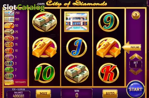Скрин2. City of Diamonds (Pull Tabs) слот
