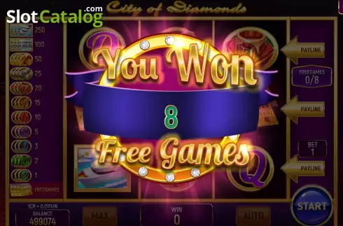 Скрин5. City of Diamonds (Pull Tabs) слот