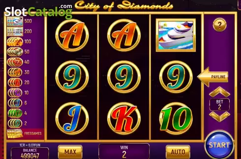Скрин4. City of Diamonds (3x3) слот