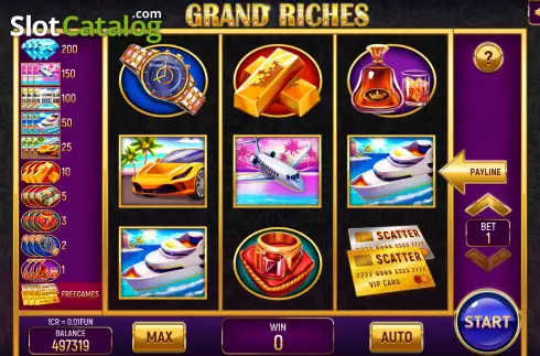 Скрин2. Grand Riches (Pull Tabs) слот